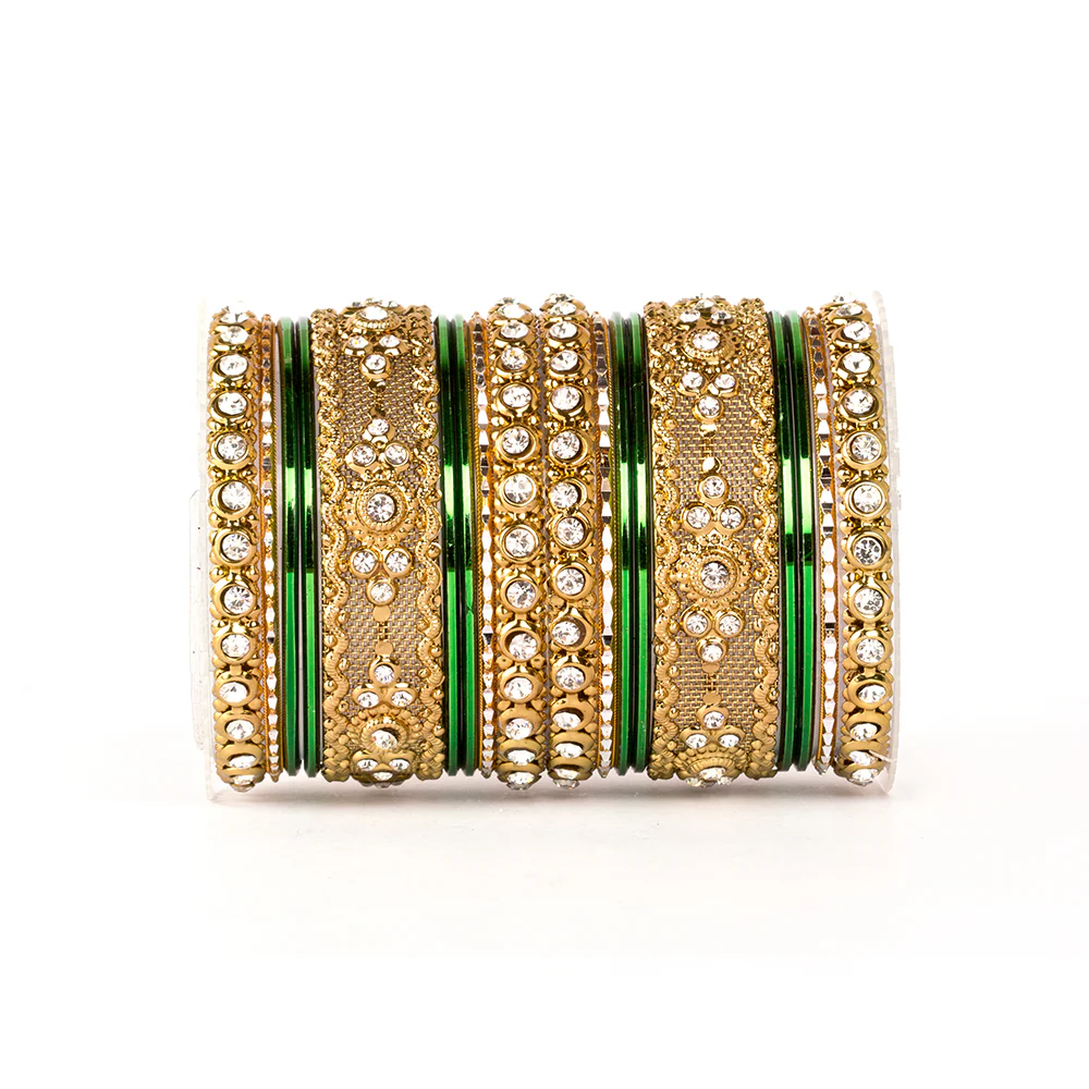 Beautiful Intricate Colored Bangle Set For Two Hands - Image 6