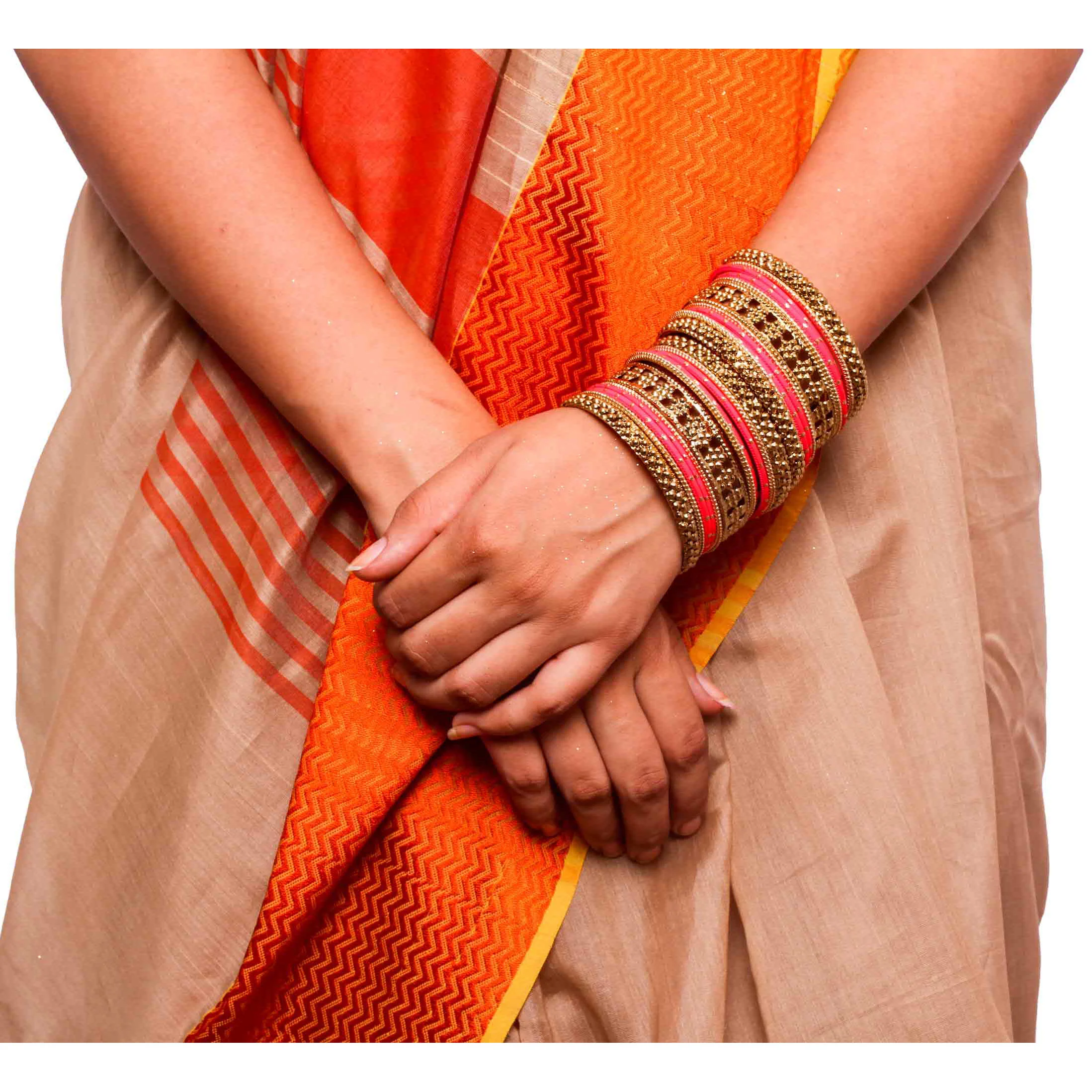 Colored Daily Wear Bangle Set With Flower Jaali Work - Image 3