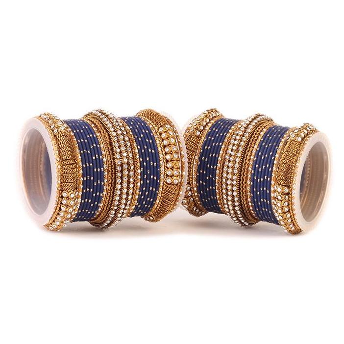 Set of 2 Bridal Jaali Work Bangle Set - Image 8