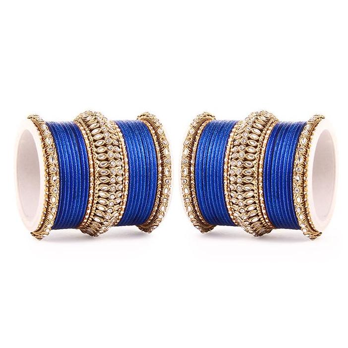 Set of 2 Bridal Kundan Bangle Set - Image 11
