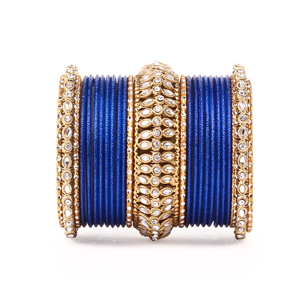 Set of 2 Bridal Kundan Bangle Set - Image 12