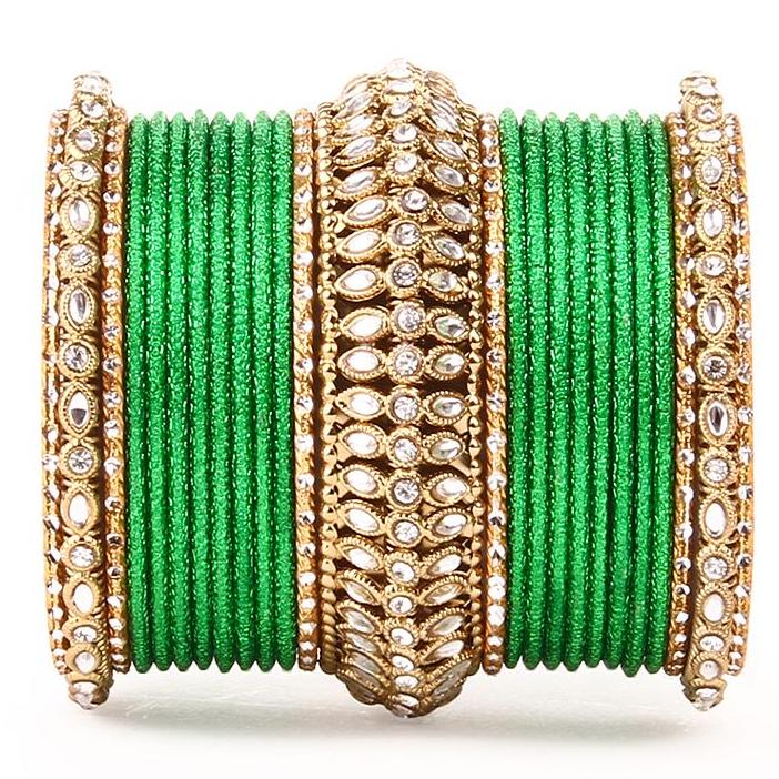 Set of 2 Bridal Kundan Bangle Set - Image 6