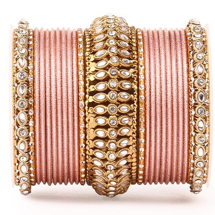 Set of 2 Bridal Kundan Bangle Set - Image 8