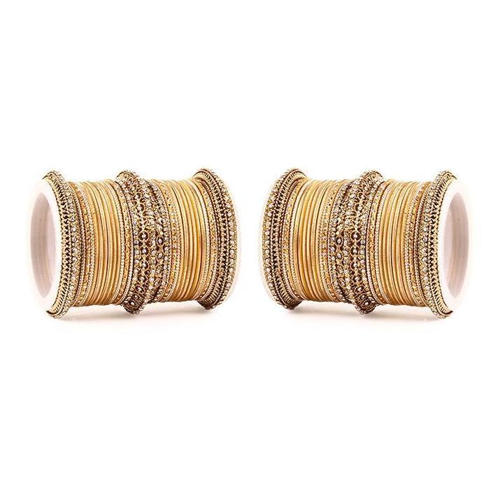 Set of 2 Bridal Neon Textured Bangle Set - Image 6