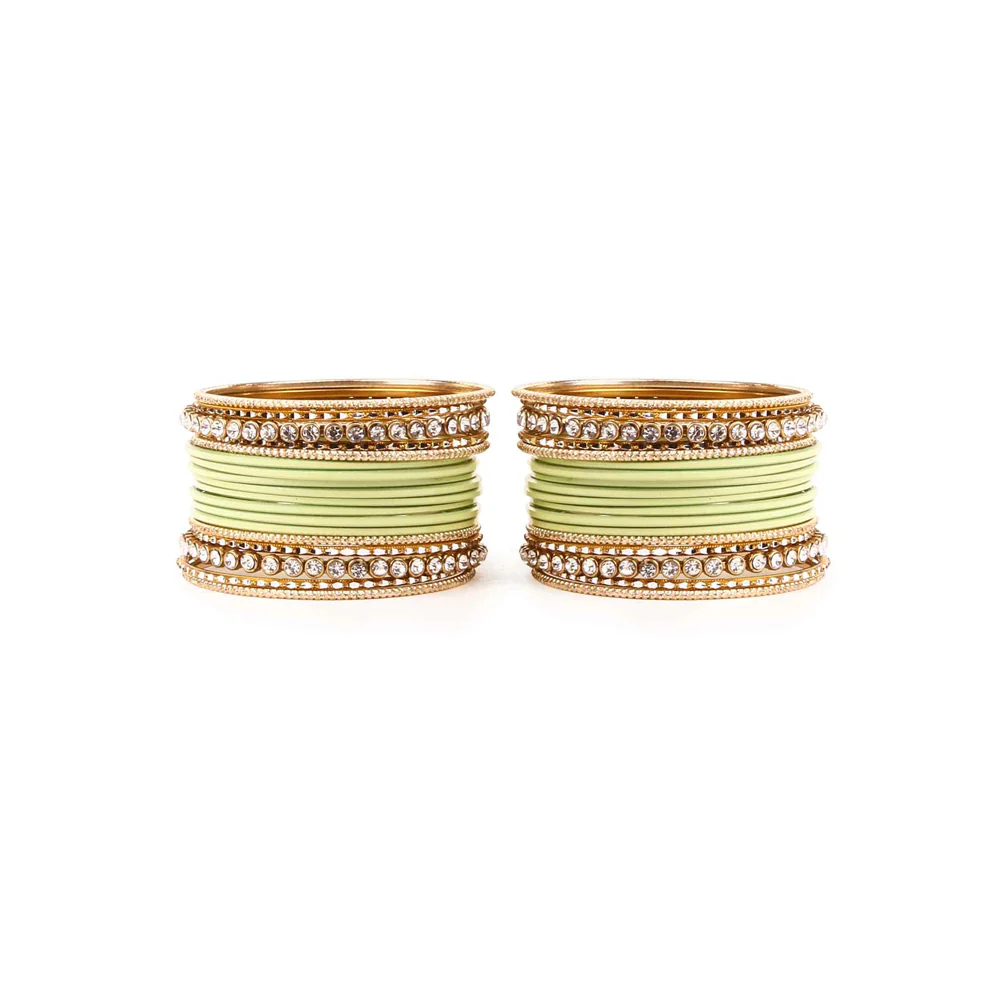 Simple Matte Textured Stone Bangle Set (Plus Size) - Image 10