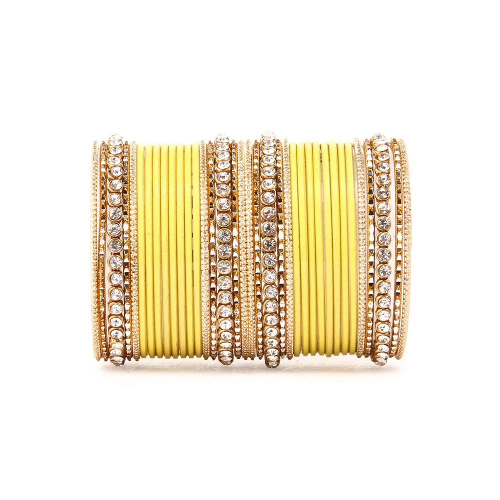 Simple Matte Textured Stone Bangle Set (Plus Size) - Image 13