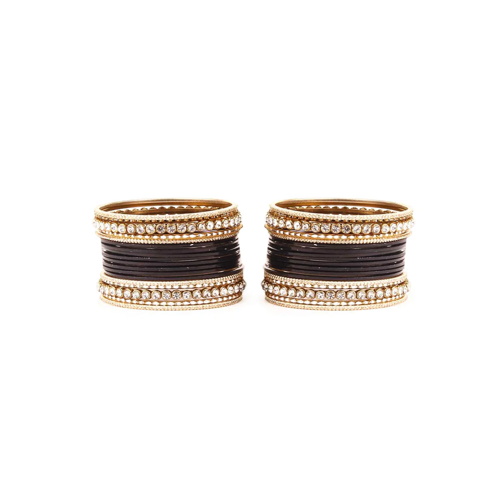 Simple Matte Textured Stone Bangle Set (Plus Size) - Image 6