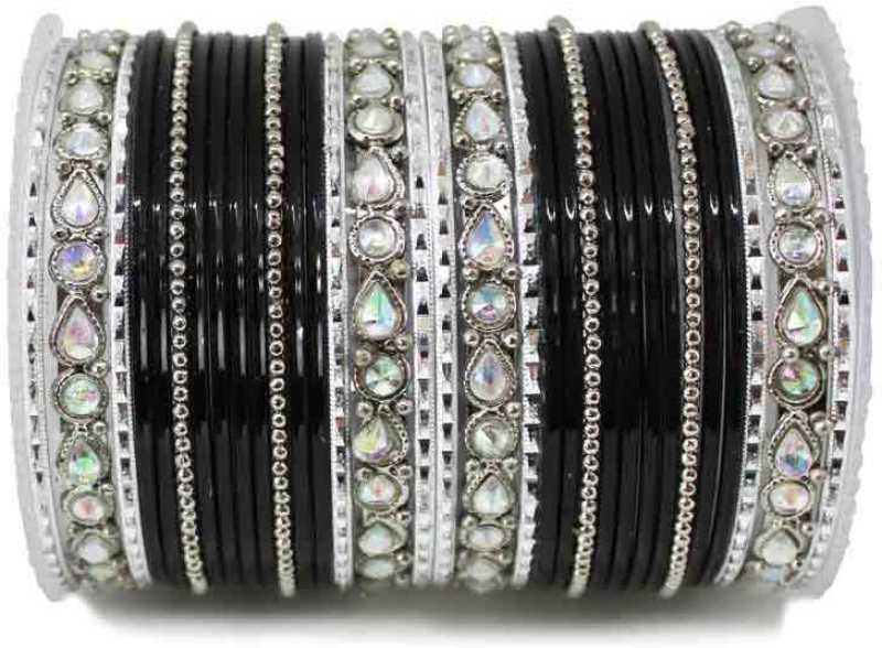 Kundan Gold Plating Bangle Set (Plus Size) - Image 11