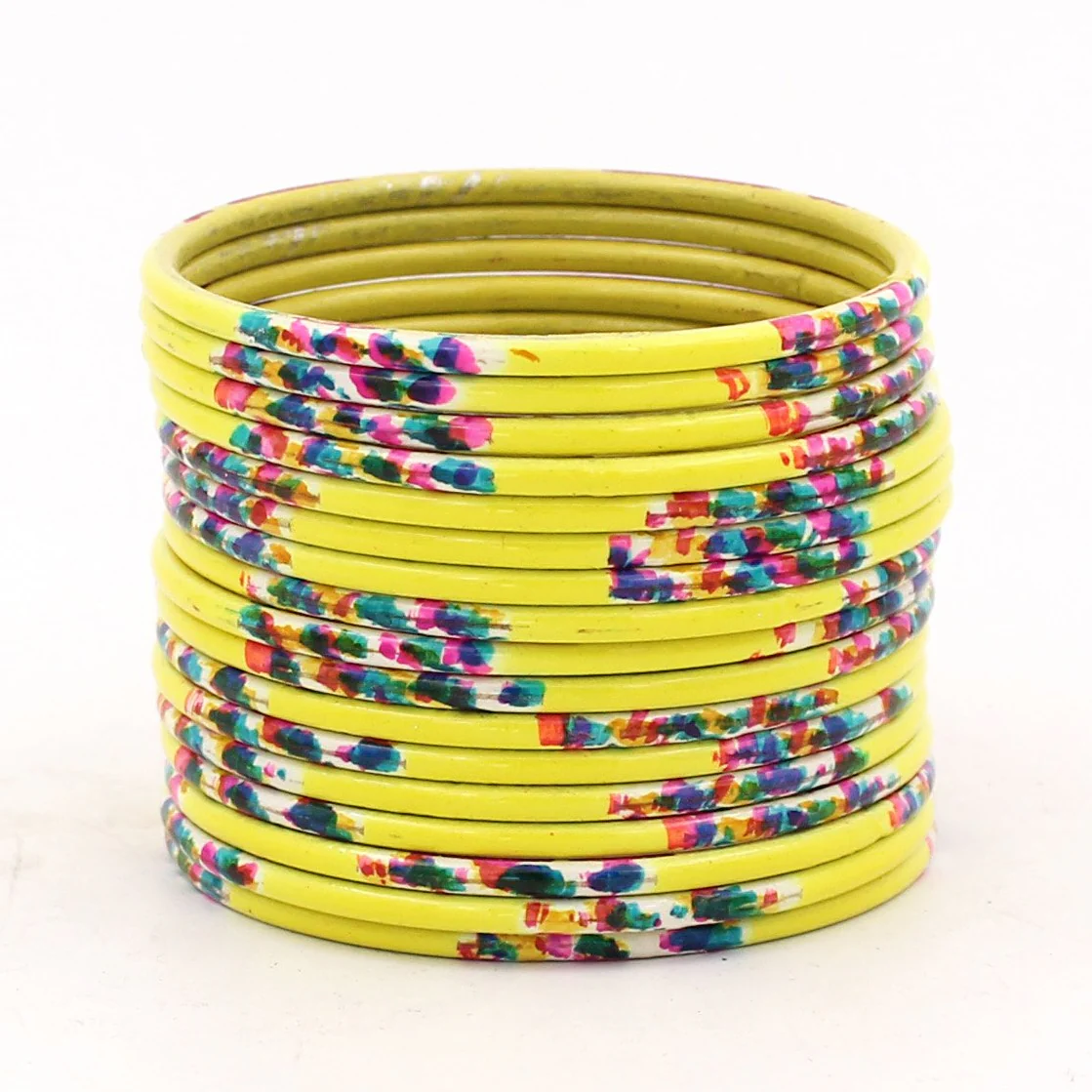 Set of 24 Hand Painted Waterproof Metal Bangles by Leshya - Image 5