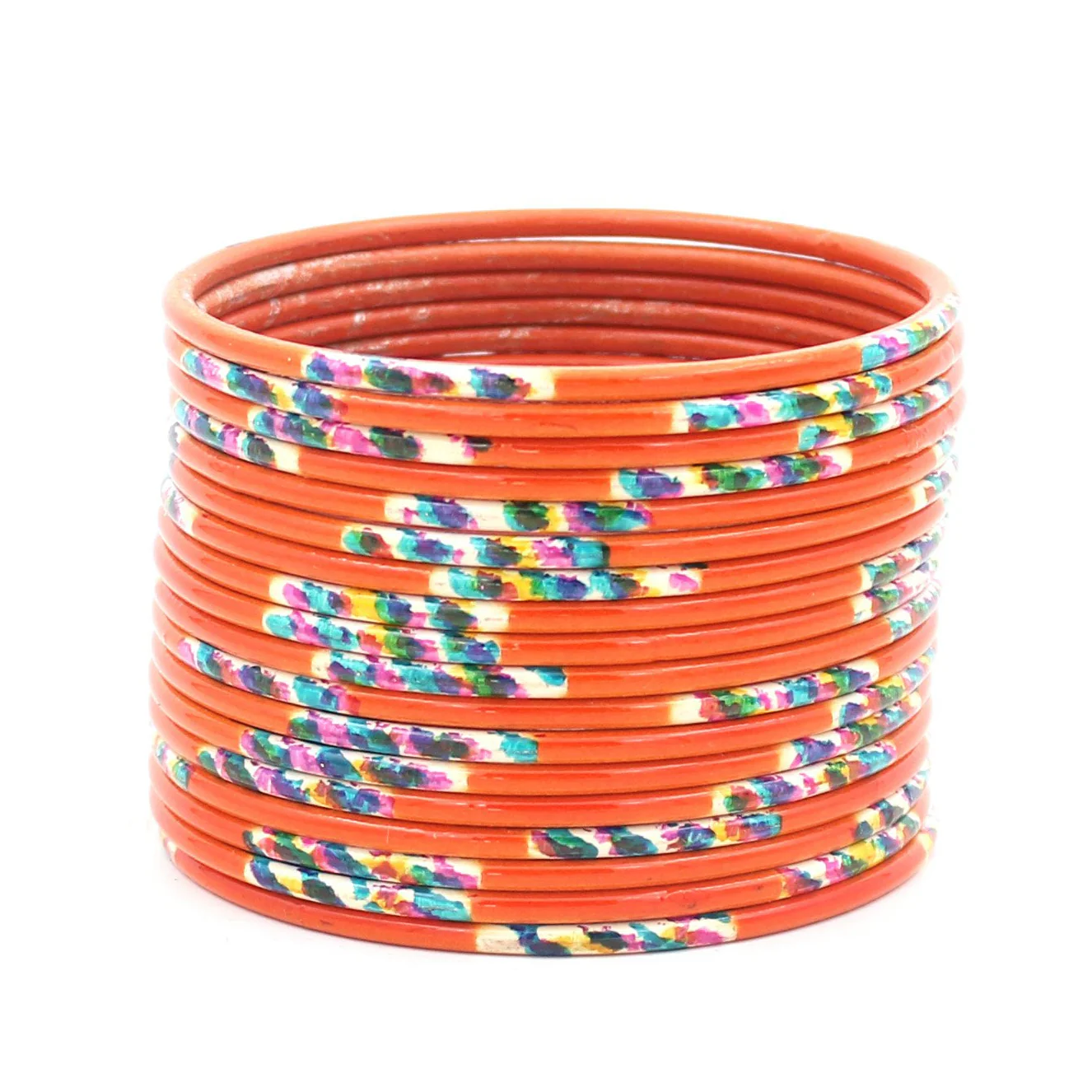 Set of 24 Hand Painted Waterproof Metal Bangles by Leshya - Image 7