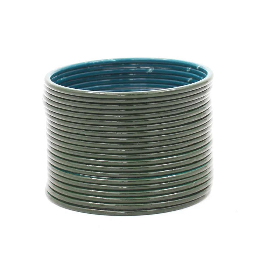 Set of 24 Look-Like Glass Metal Bangles by Leshya - Image 13