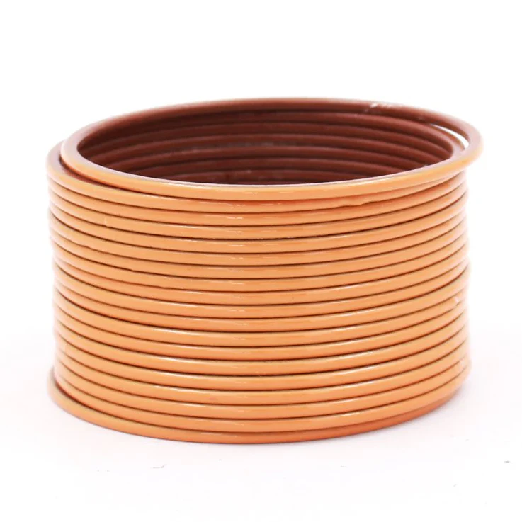 Set of 24 Look-Like Glass Metal Bangles by Leshya - Image 15