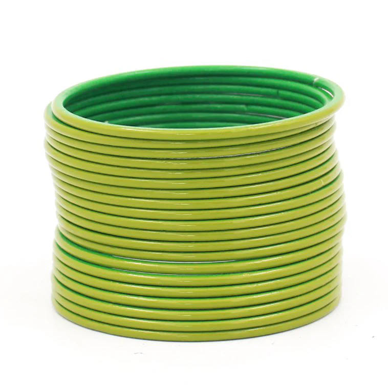 Set of 24 Look-Like Glass Metal Bangles by Leshya - Image 17