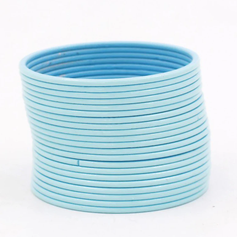 Set of 24 Look-Like Glass Metal Bangles by Leshya - Image 24