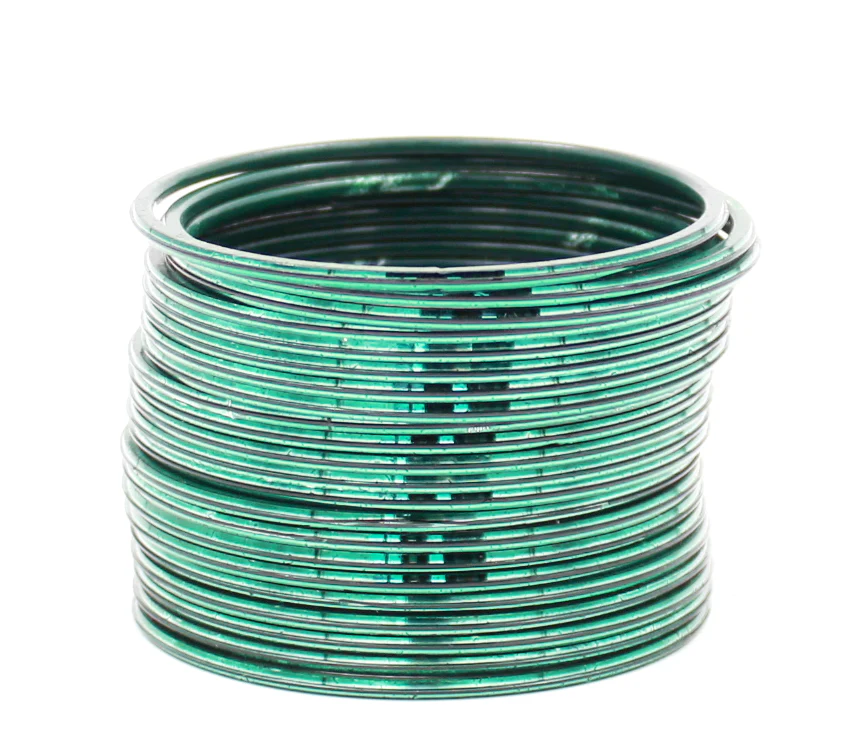 Set of 24 Shining Metal Bangles by Leshya - Image 10