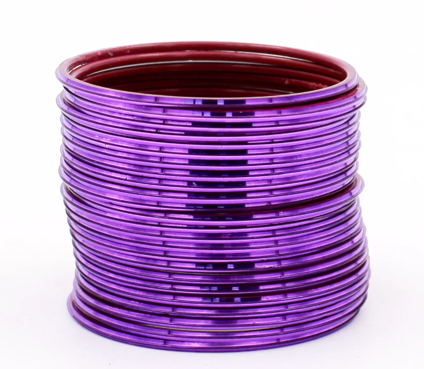 Set of 24 Shining Metal Bangles by Leshya - Image 12