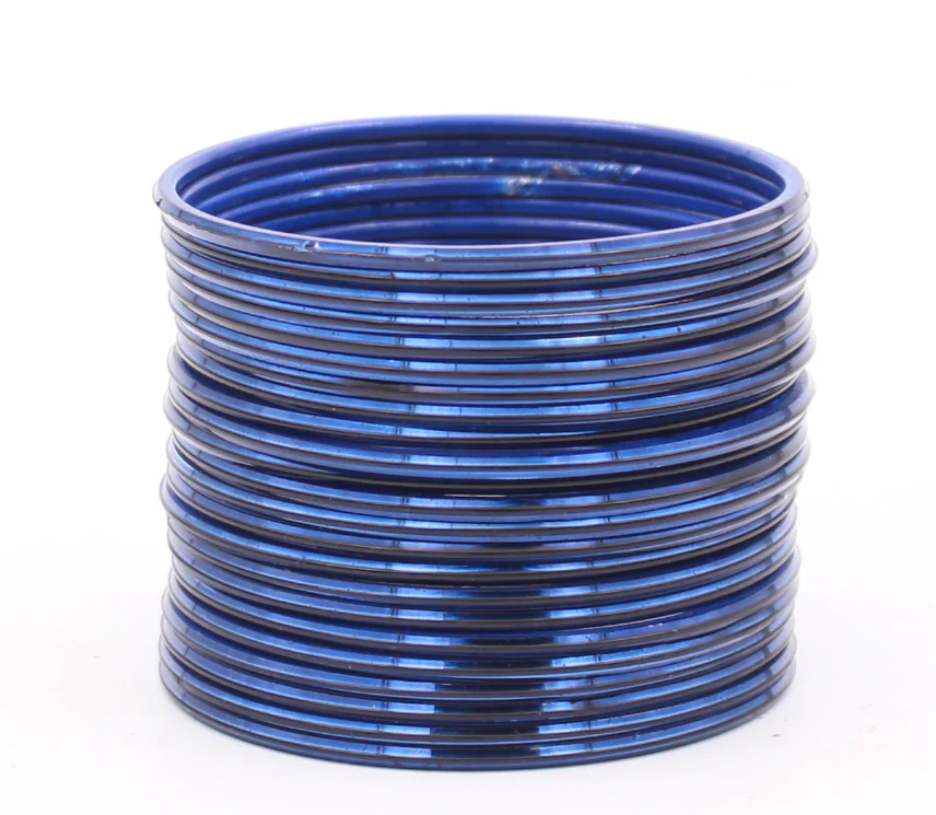Set of 24 Shining Metal Bangles by Leshya - Image 17