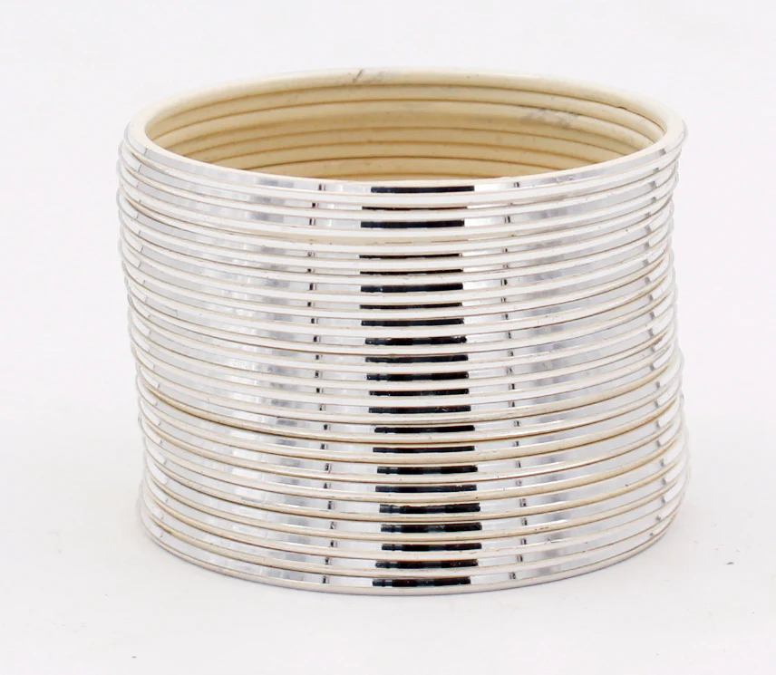 Set of 24 Shining Metal Bangles by Leshya - Image 18