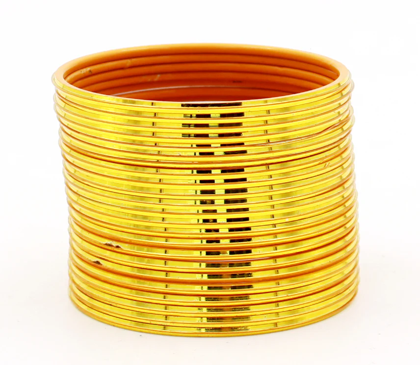 Set of 24 Shining Metal Bangles by Leshya - Image 19