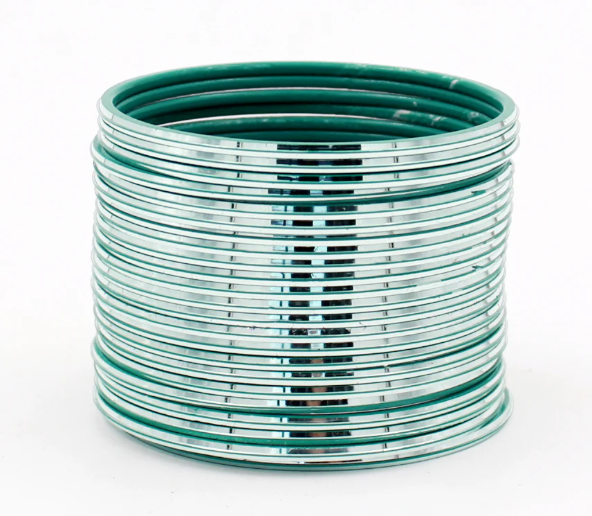 Set of 24 Shining Metal Bangles by Leshya - Image 20