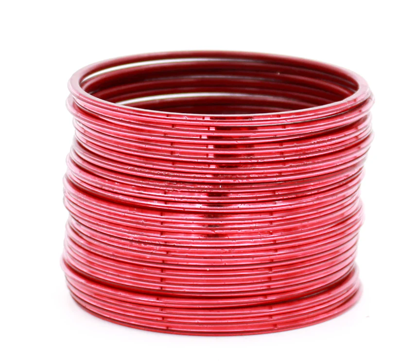 Set of 24 Shining Metal Bangles by Leshya - Image 3