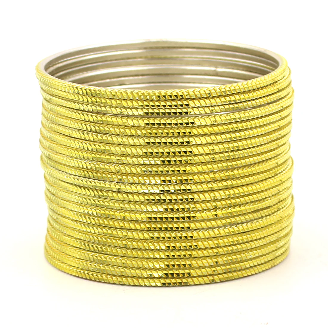 Set of 24 Shining Metal Bangles for Mixing by Leshya - Image 12