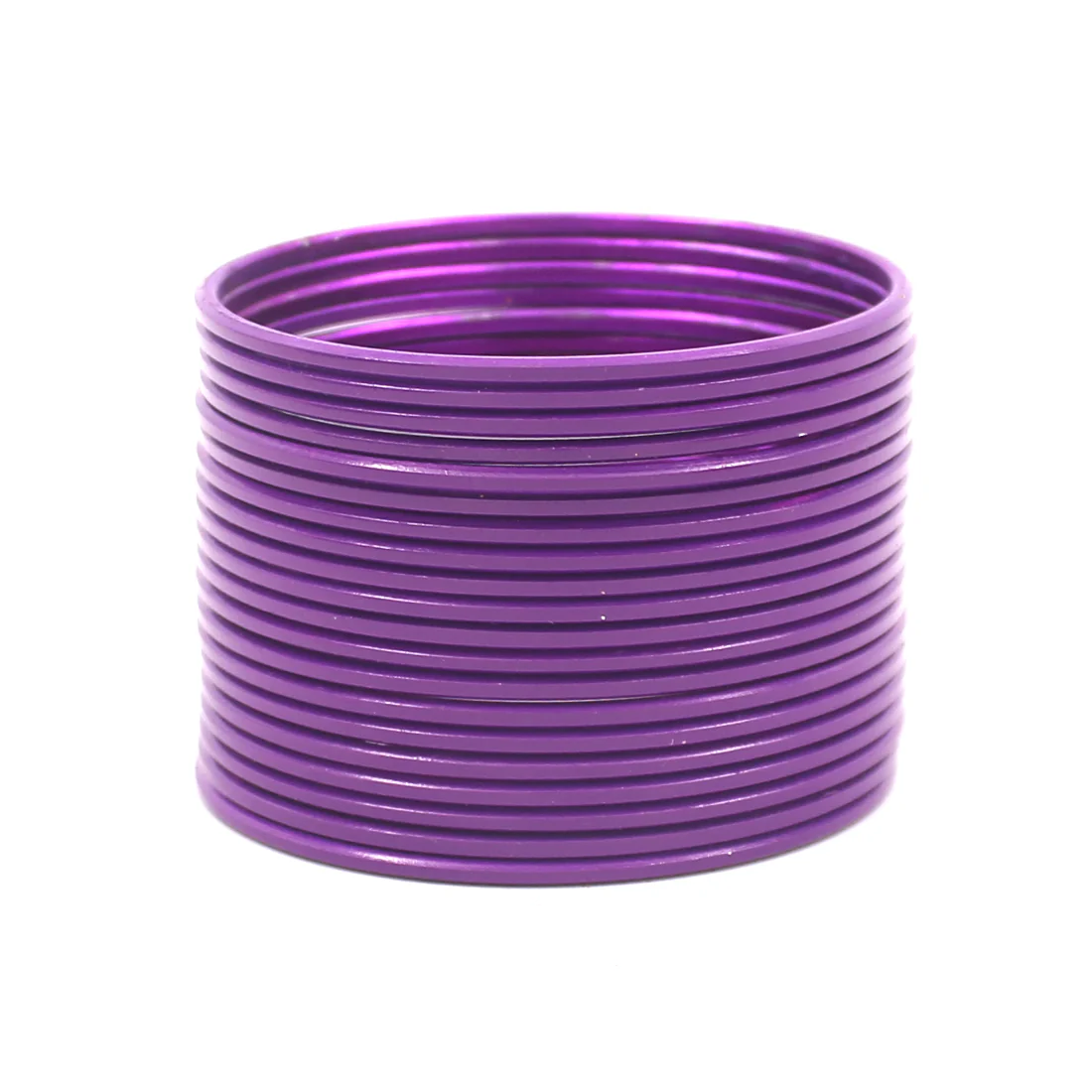 Set of 24 Solid Coloured Plain Metal Bangles by Leshya (Plus Size) - Image 9