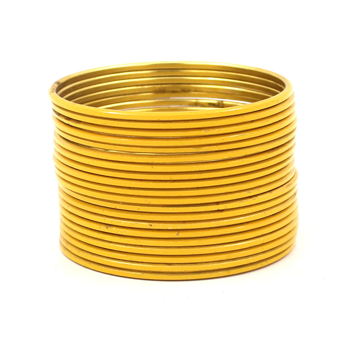 Set of 24 Solid Coloured Plain Metal Bangles by Leshya - Image 10