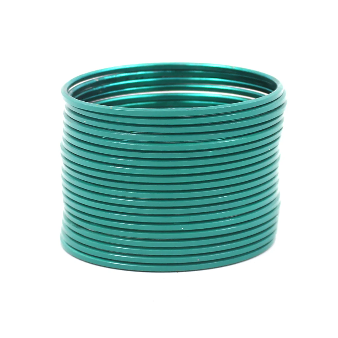 Set of 24 Solid Coloured Plain Metal Bangles by Leshya - Image 12
