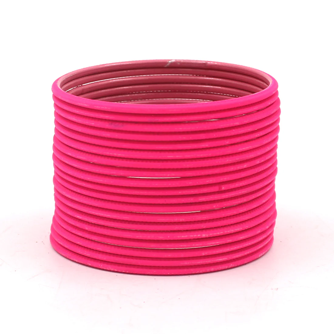 Set of 24 Solid Coloured Plain Metal Bangles by Leshya - Image 13