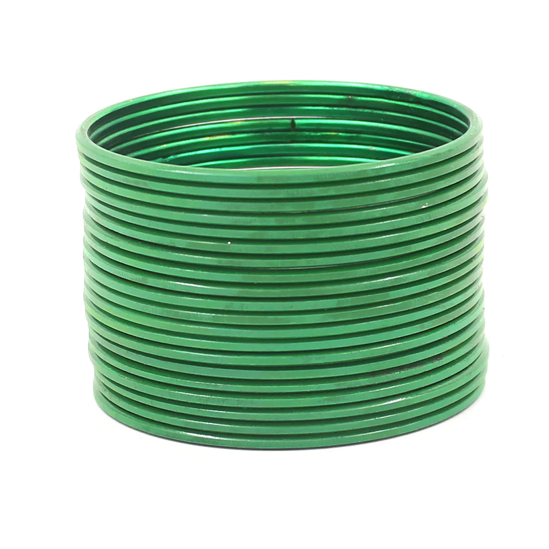 Set of 24 Solid Coloured Plain Metal Bangles by Leshya - Image 6