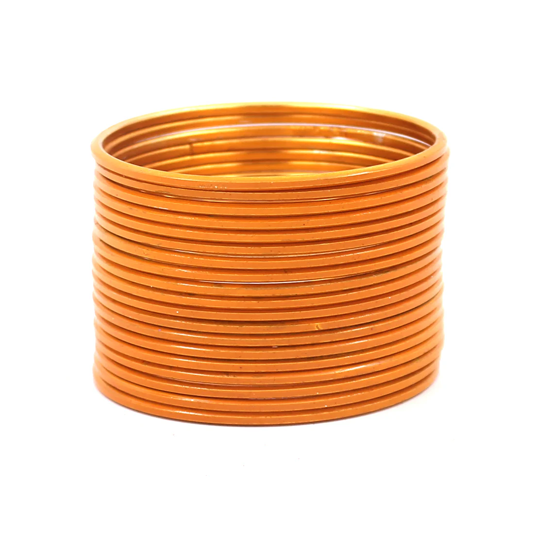 Set of 24 Solid Coloured Plain Metal Bangles by Leshya - Image 7