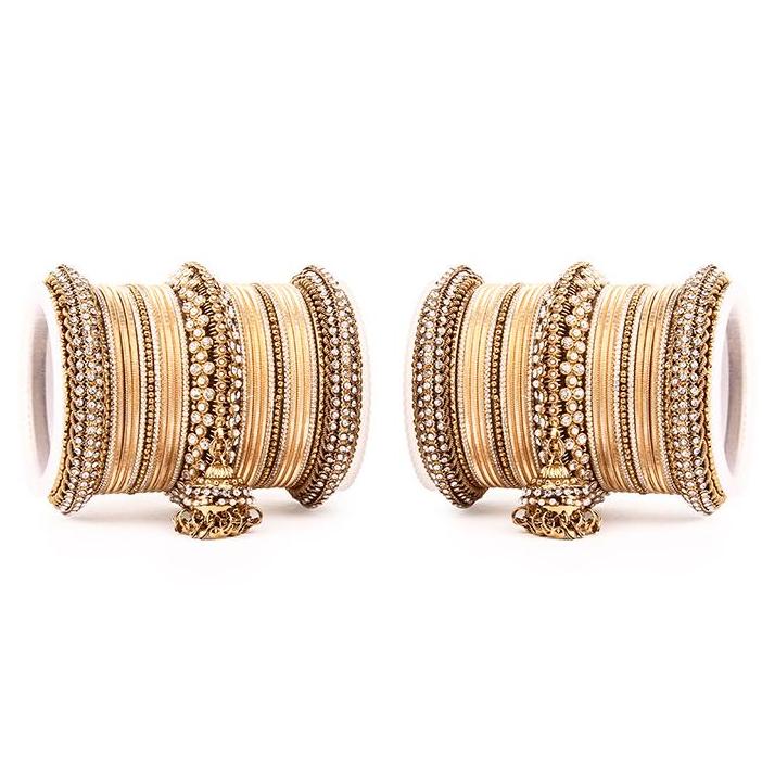 Set of 2 Traditional Jhumki Bangle Set - Image 10