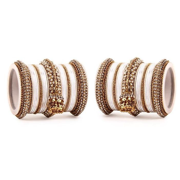 Set of 2 Traditional Jhumki Bangle Set - Image 12