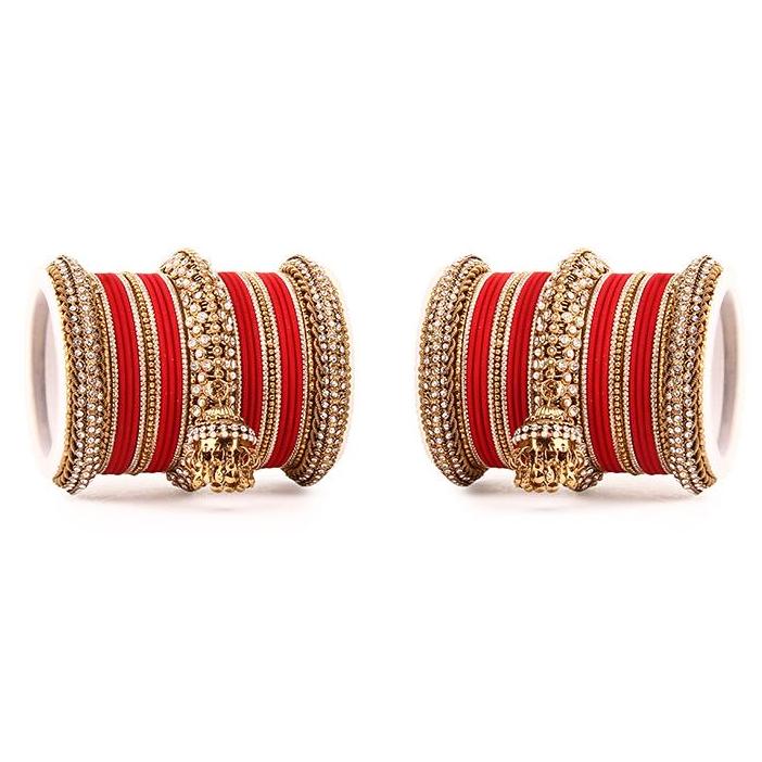 Set of 2 Traditional Jhumki Bangle Set - Image 6
