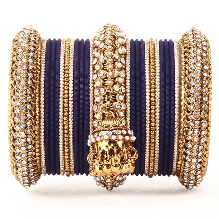 Set of 2 Traditional Jhumki Bangle Set - Image 9