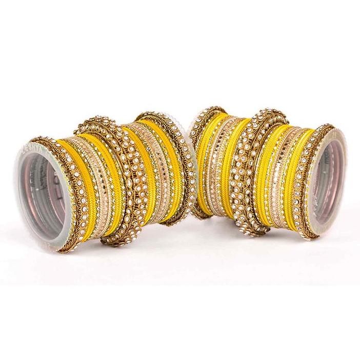 Set of 2 Traditional Colored Bangle Set - Image 5