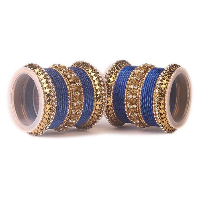 Set of 2 Traditional Solid Colored Bangle Set - Image 5
