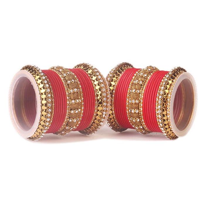 Set of 2 Traditional Solid Colored Bangle Set - Image 9